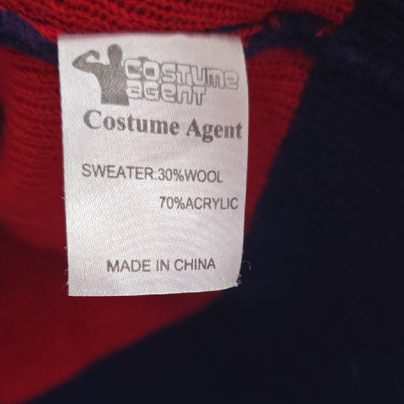 Festive Blue and White Reindeer Sweater - Picture 3 of 3